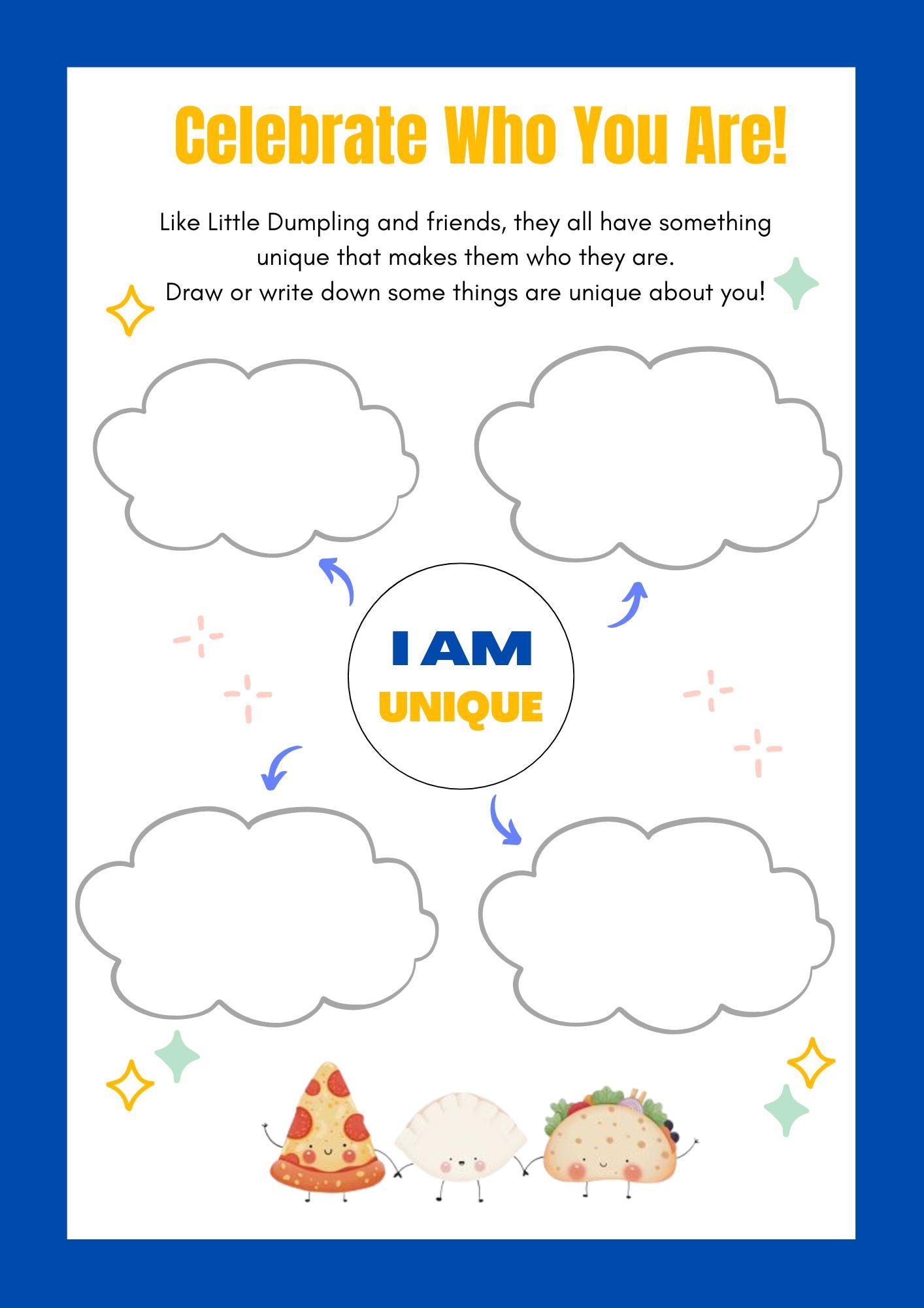 Little Dumpling's Big First Day - Printables Activity Sheets