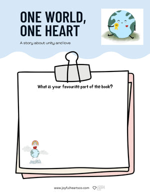 One World, One Heart Printable - Joyful Hearts Co.